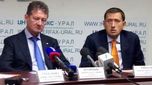 Новые президент и директор ХК "Автомобилист" Андрей Козицын (слева) и Максим Рябков