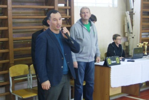 Участников турнира приветствует президент ФГСО Евгений Шурманов